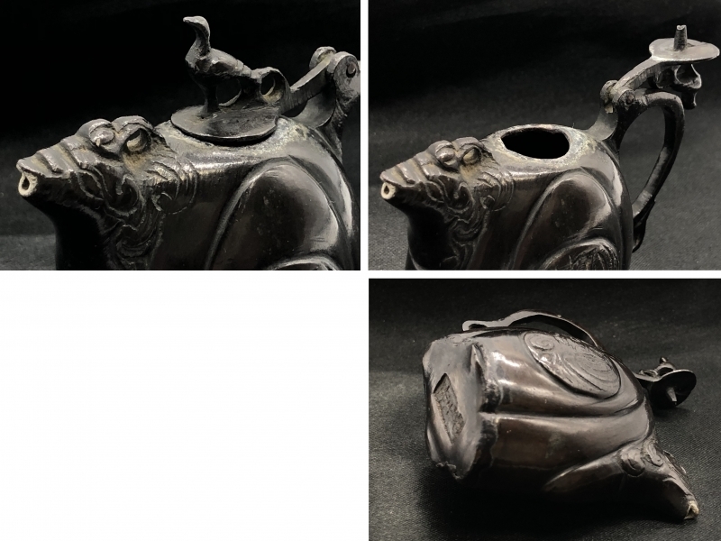 倣唐物 古銅鳳凰水滴 】 江戸時代（18世紀末） 蔵出し