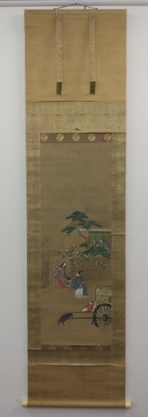 土佐光起【源氏物語】肉筆 絹本 掛軸 土佐派 Tosa Mitsuoki Ukiyoe