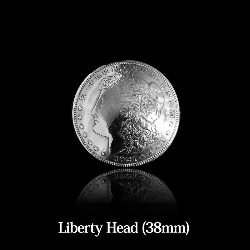 オールドコインコンチョ US 1ドル モルガン 1921年製 38mm ネジ式