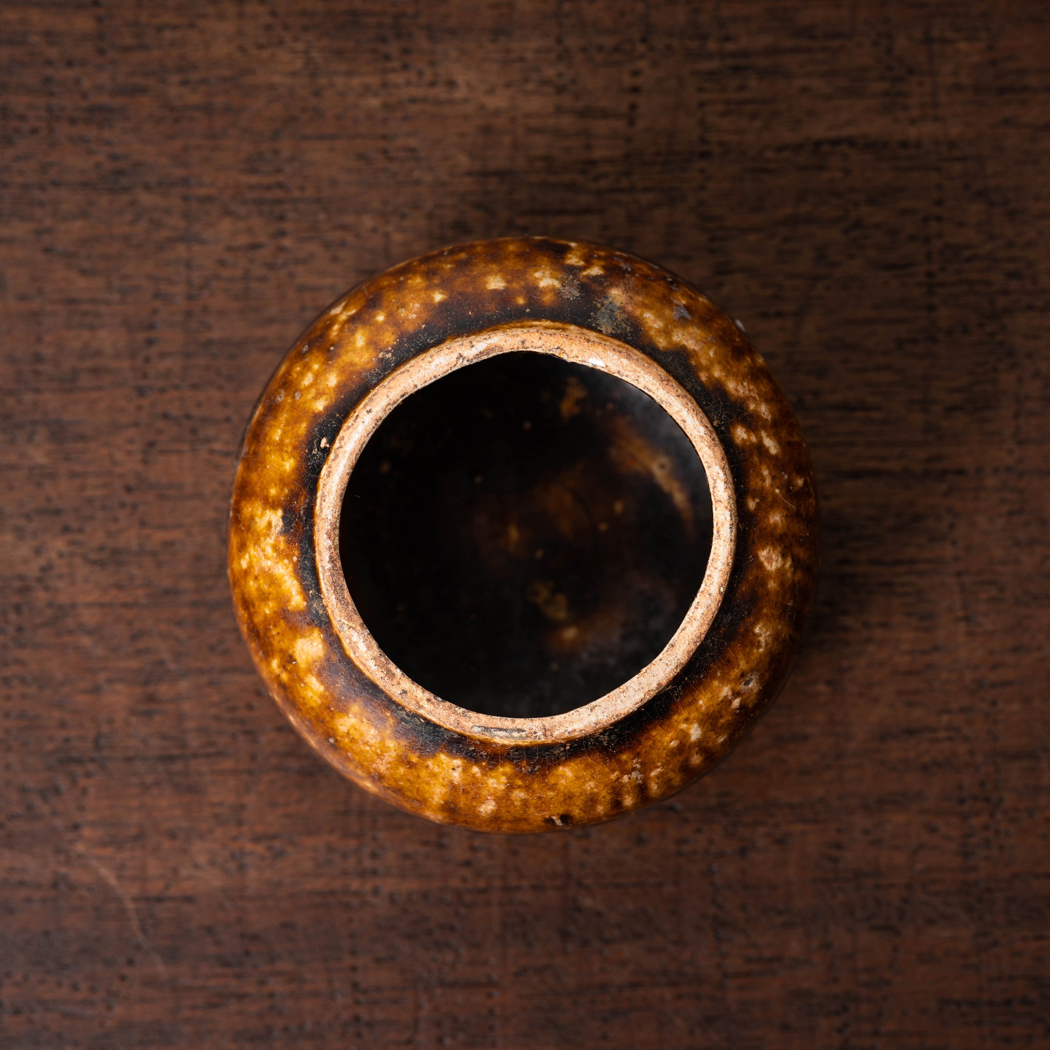 漢代 褐釉蓋付薬壺 – 燦禾 SANKA