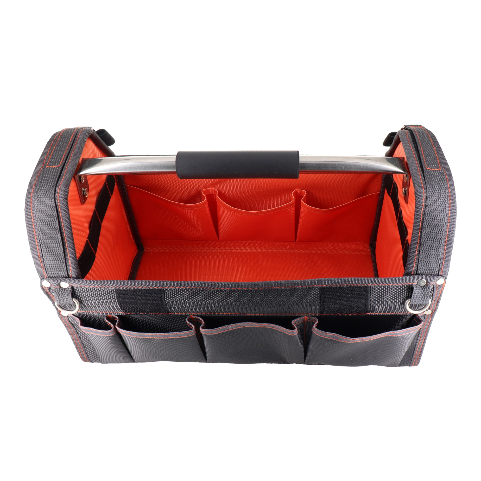 DT-SRB420C-GR 工具収納 工具バック カバー付オープンキャリーバッグ