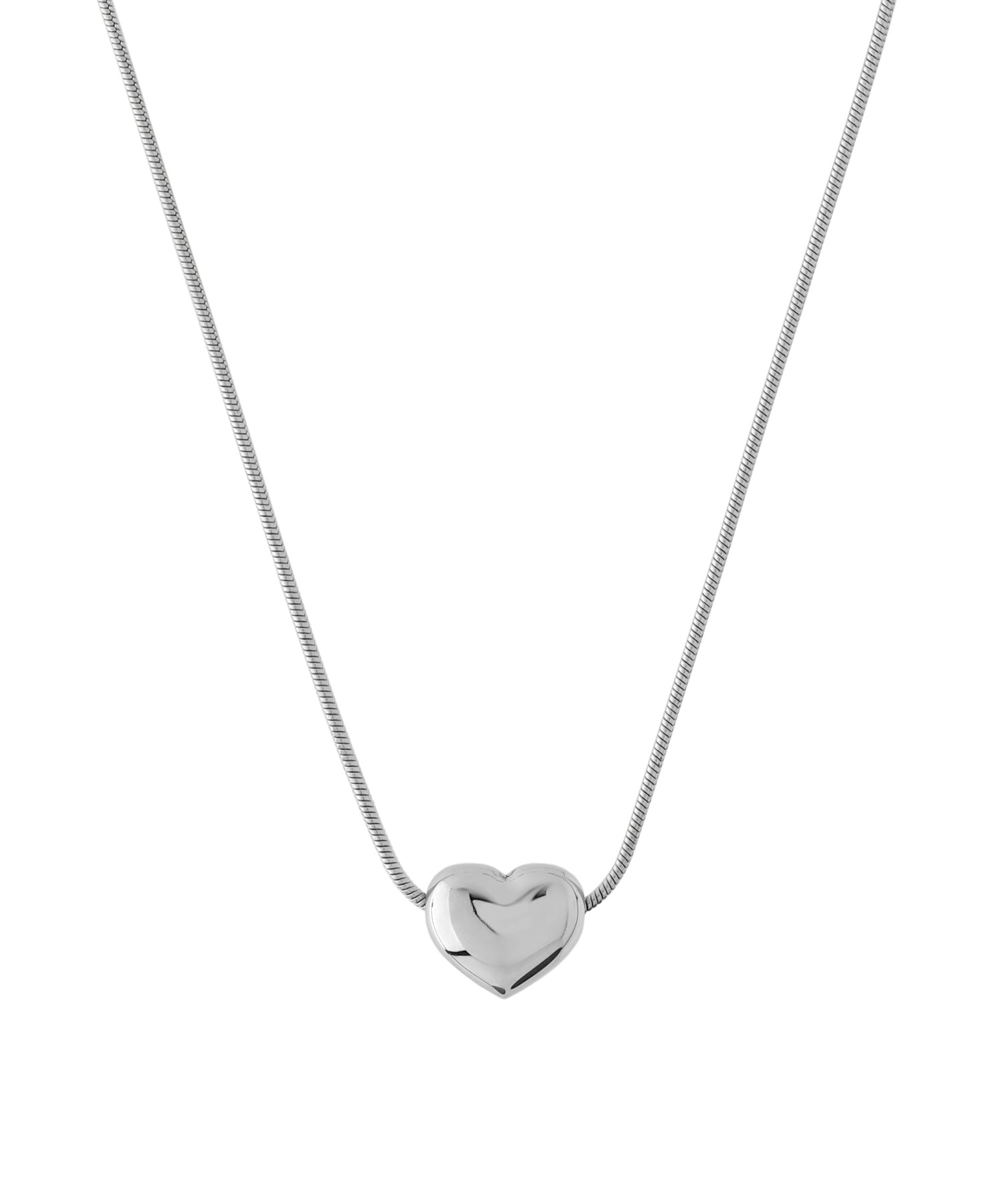 ANEMONE】【ステンレス】メタルハートネックレス｜アネモネ