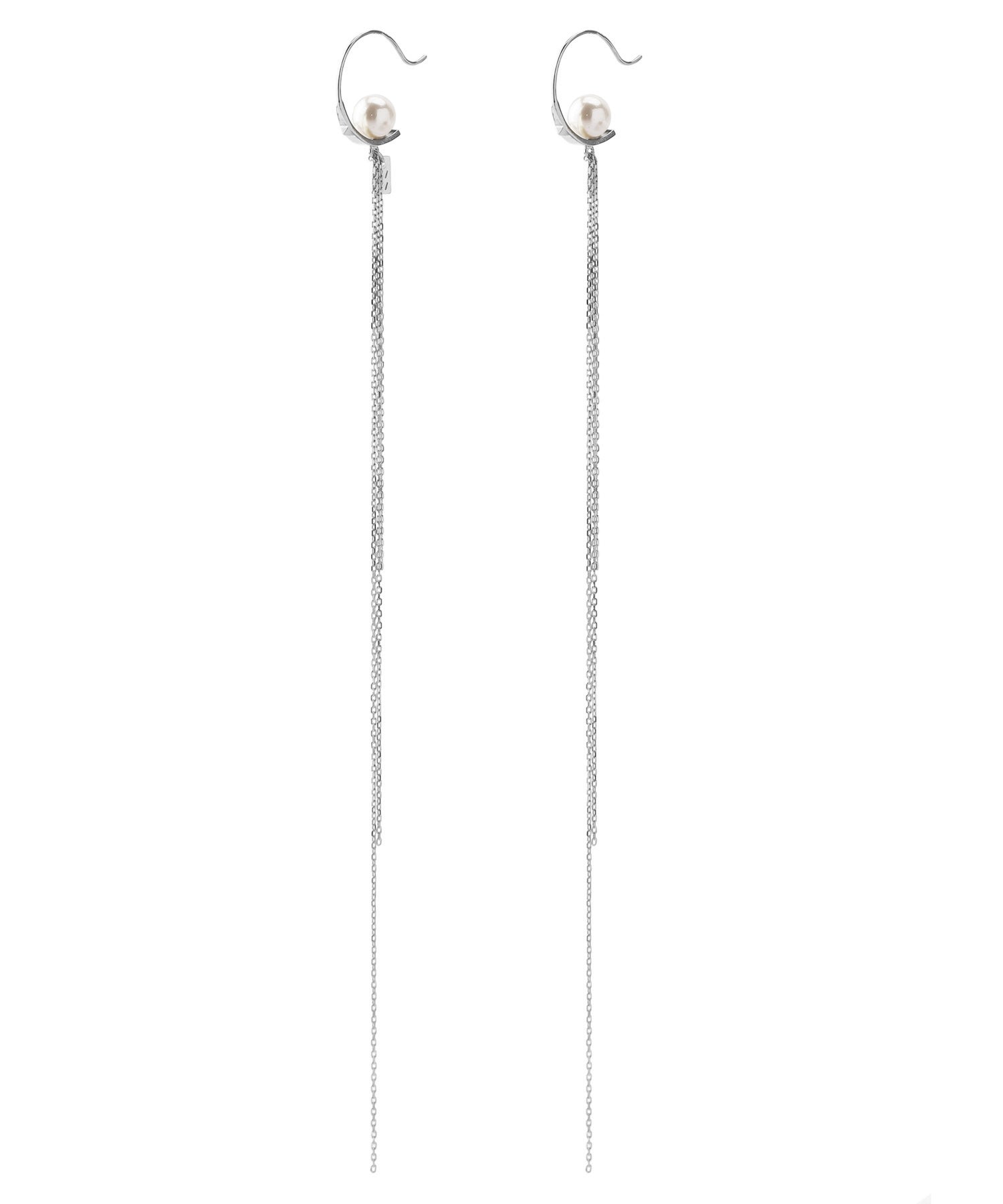 mimi33】パールのチェーンロングピアス[Sheerchic]｜SANPO ONLINE