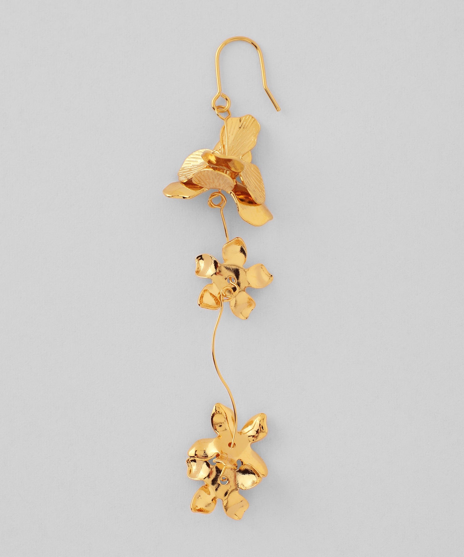 mimi33】フラワーロングフックピアス[Sheerchic]｜アネモネ