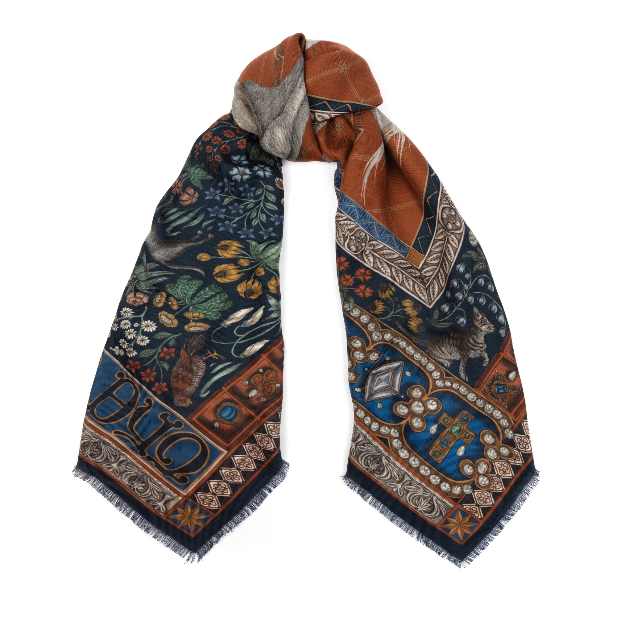 The Exalted Unicorn Wool Silk Shawl 135 – Sabina Savage