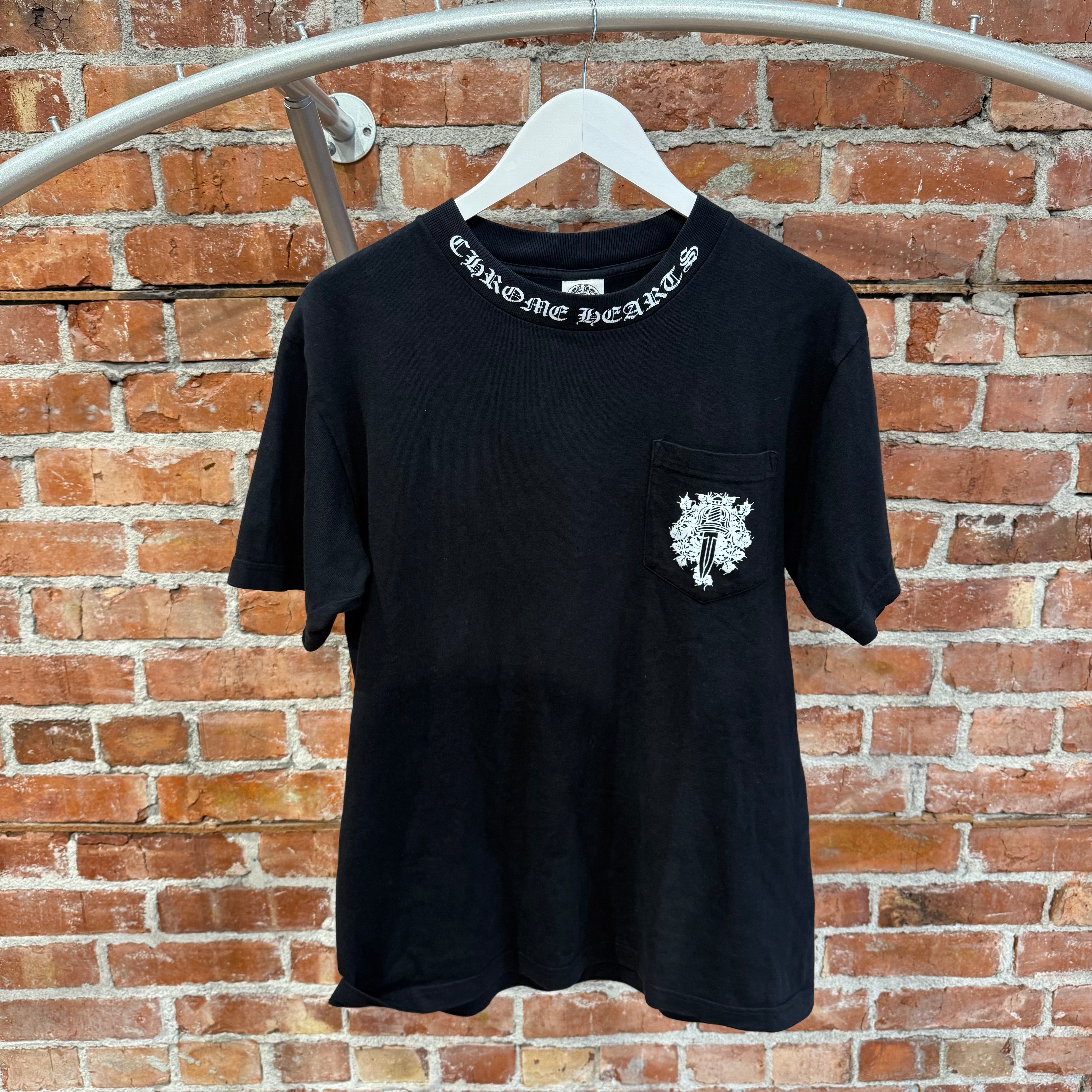 CHROME HEARTS VINTAGE DAGGER COLLAR PRINT TEE 'BLACK' – Sadō Room