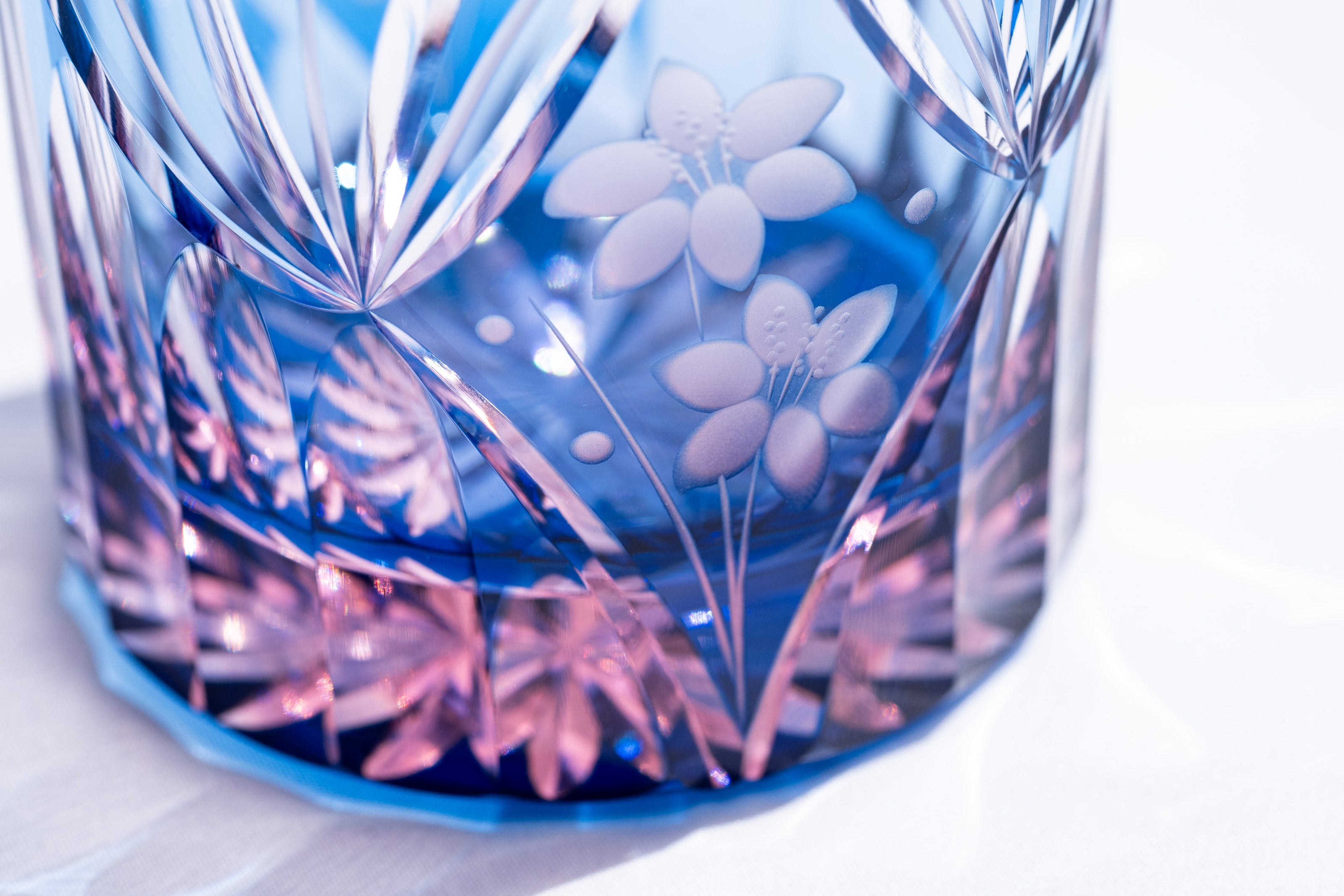 M-3067-BP 花籠文様 ミニオールド – 硝子工房 彩鳳