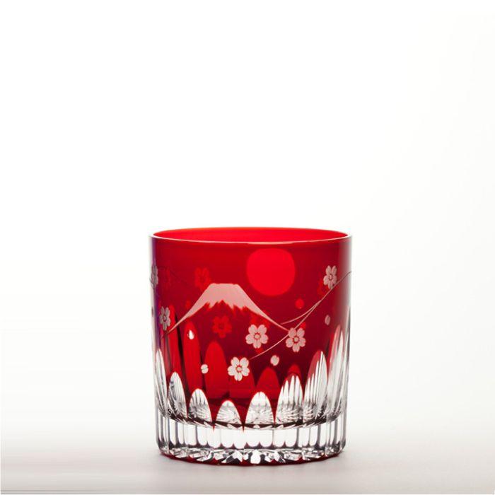 M-123-R 富士桜文様 オールド アカ – 硝子工房 彩鳳