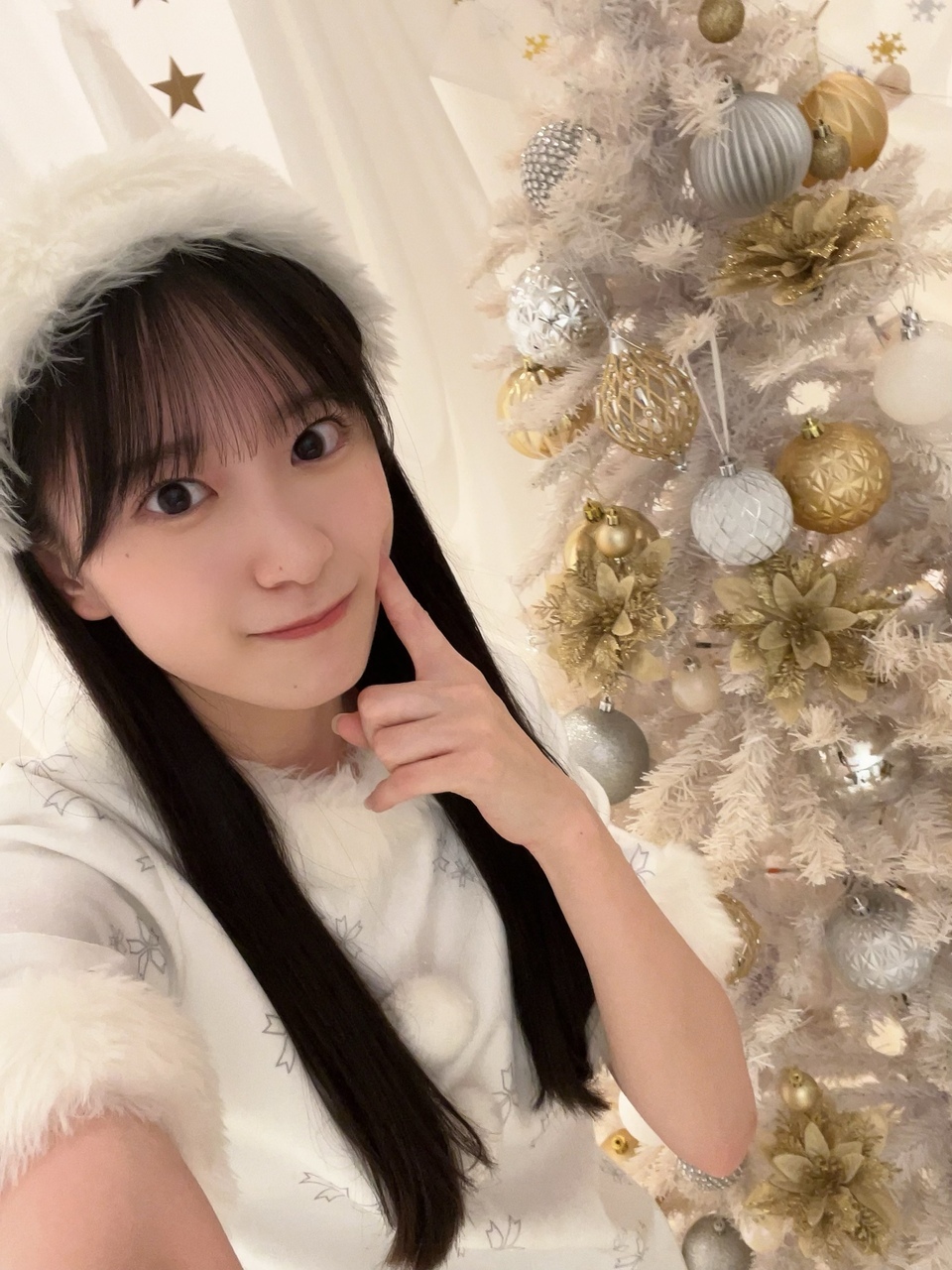 櫻坂46 村山美羽 生写真 2024年 クリスマスサンタ衣装 ヨリ サイン 櫻坂