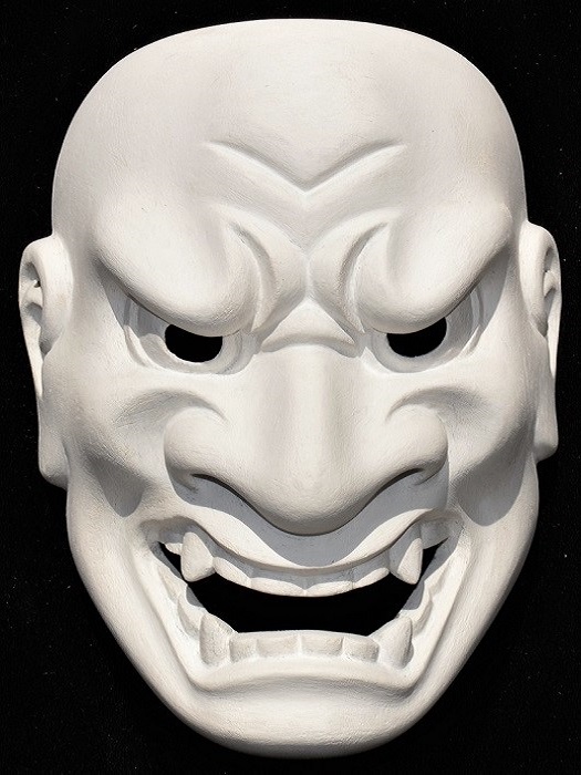 能面 狂言面 制作工程 下塗り