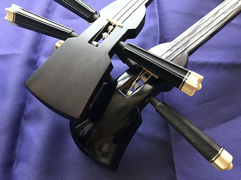 沖縄三線黒檀塗なし与那城型棹のみ