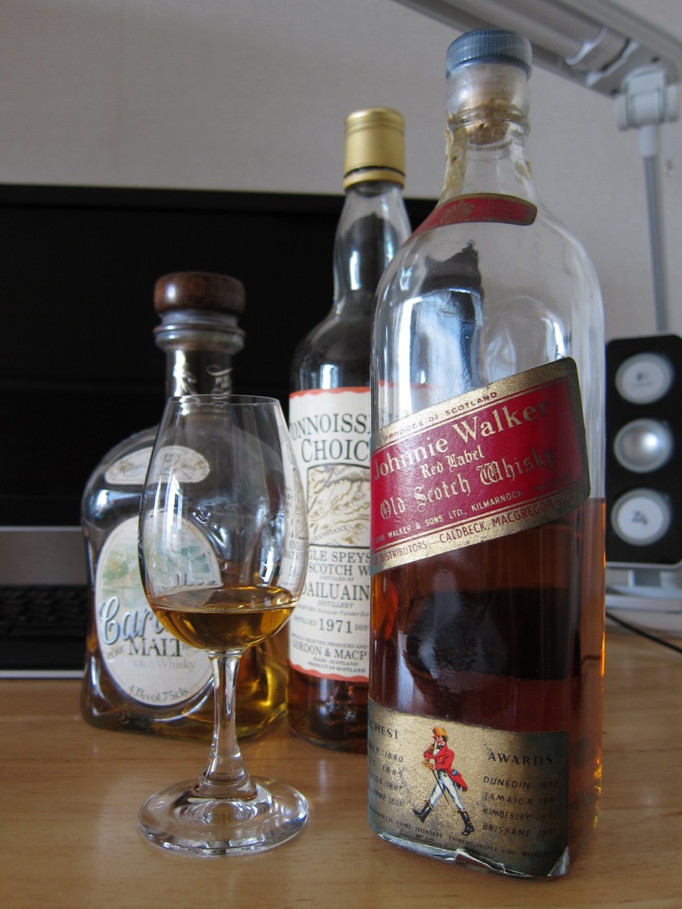 ジョニーウォーカーレッドラベル 1960年代流通品 コルクキャップ