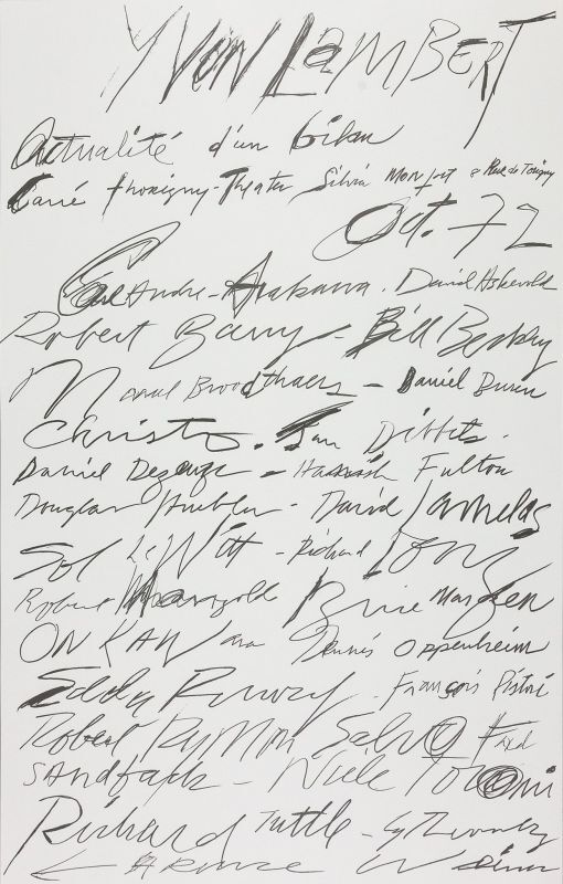 Cy Twombly: print 1972 ポスター サイトゥオンブリー額装 Cy Twombly