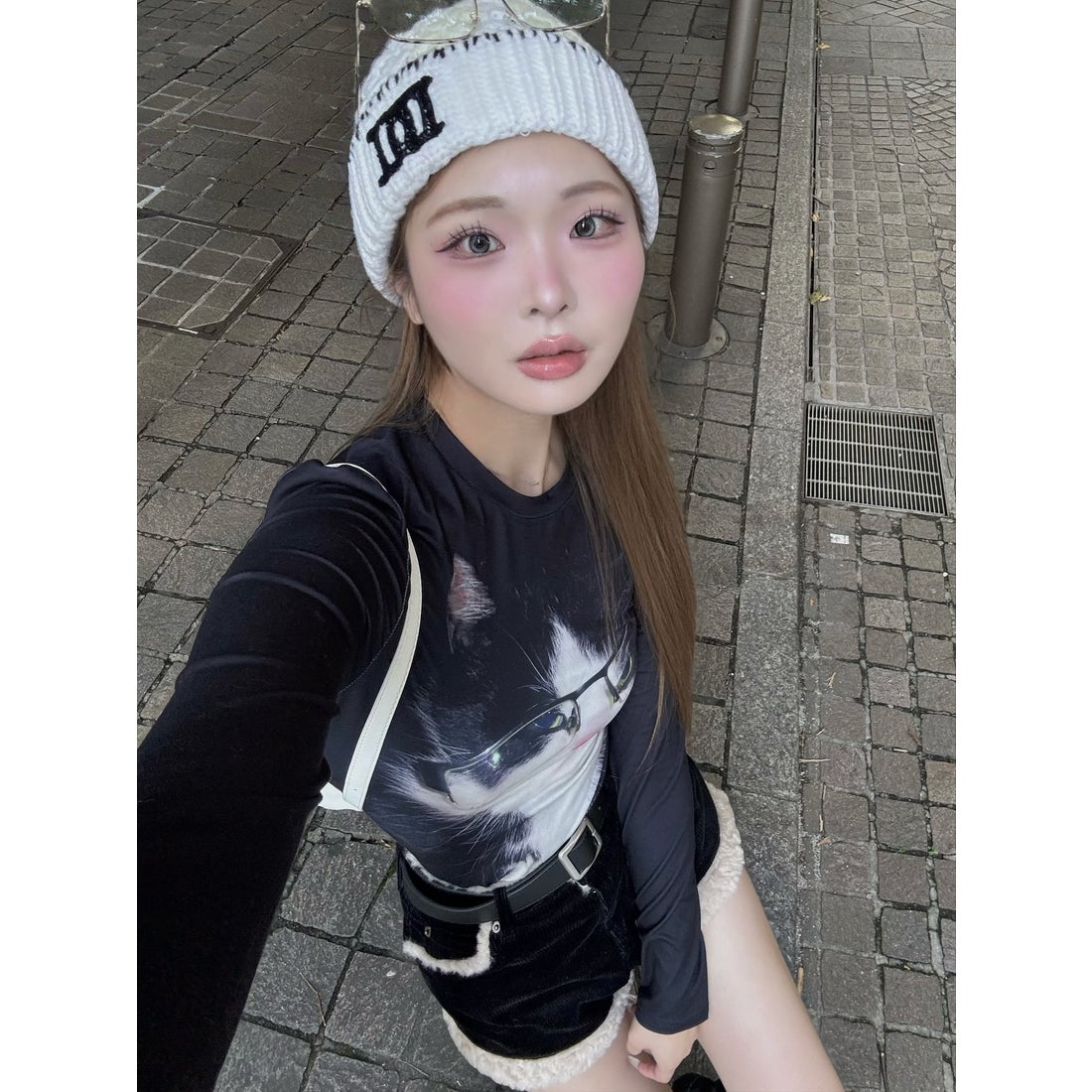 ダーリッチ Darich DDロゴバスケットニットビーニー （ホワイト