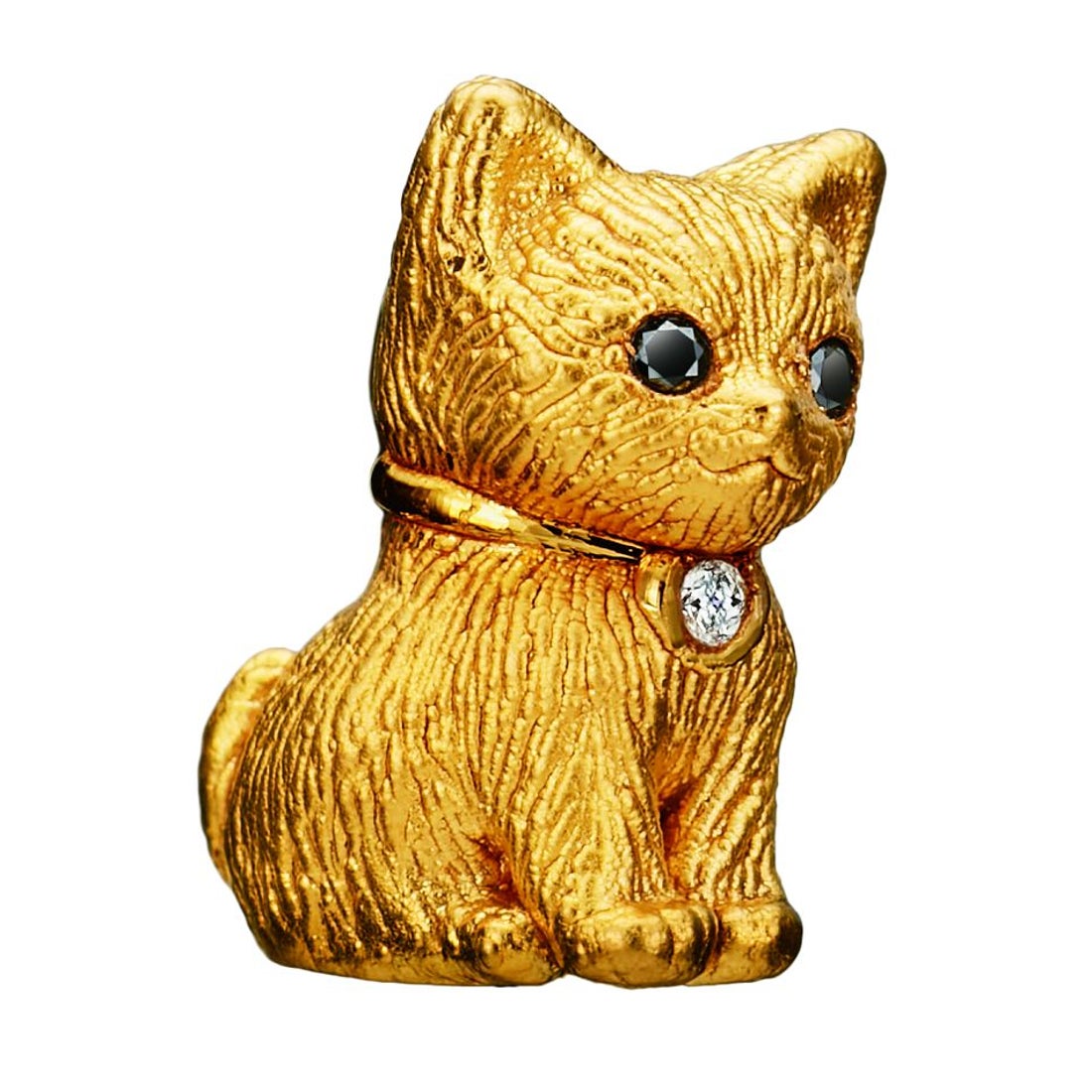 I・E・I SELECTION 〈純金の子猫〉ダイヤモンド入り24金製宝飾