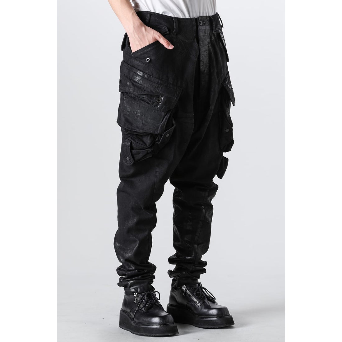 JULIUS Coating Gasmask Pants（Black） - Osaka / Kyoto, Ship