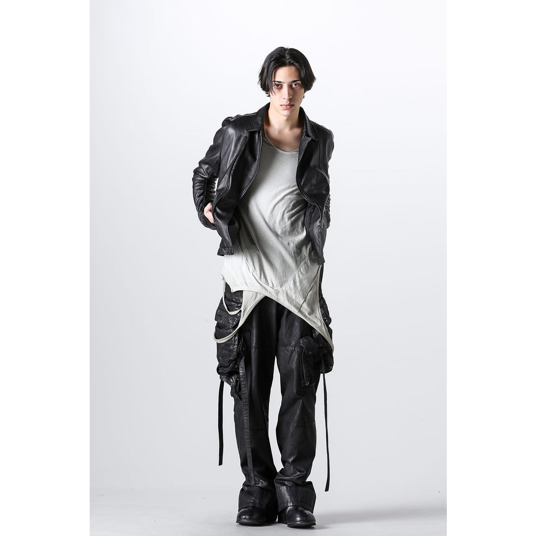 ユリウス JULIUS Leather Jacket （Black） - ファッション通販