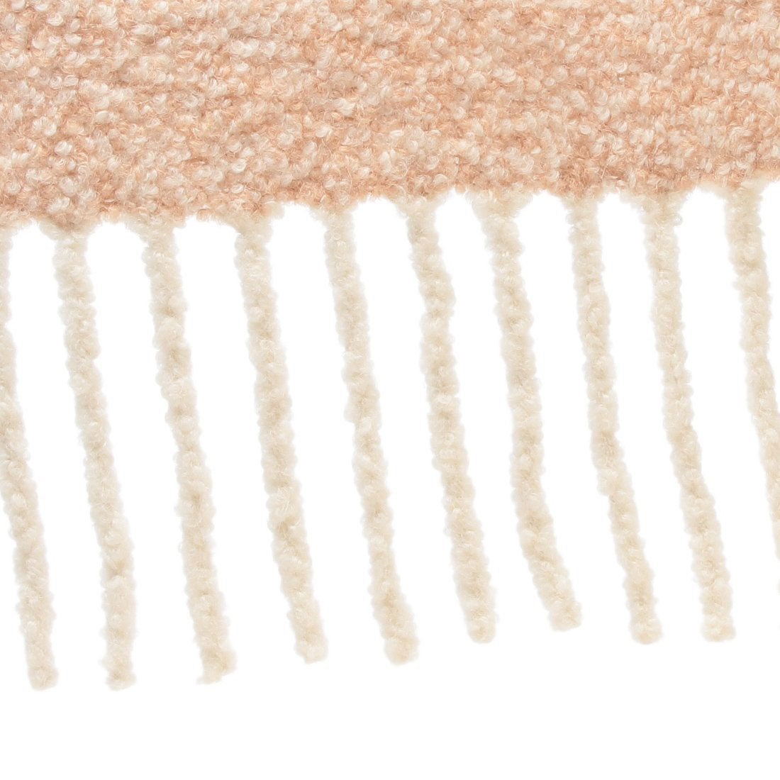 マルニ MARNI マフラー ブークレ織り フリンジ ロゴ ベージュ メンズ