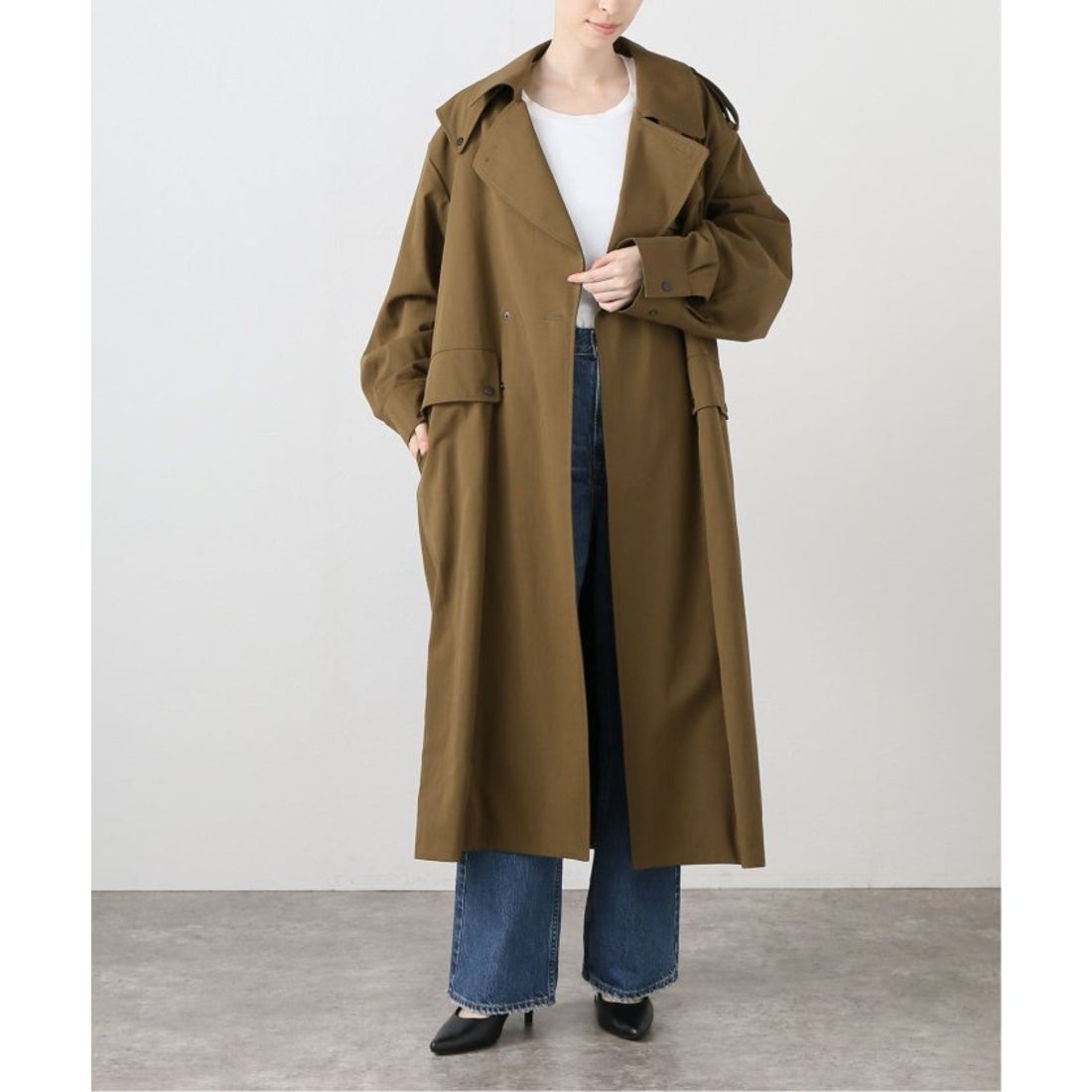 spick&span MANTECOコート ブラウン M