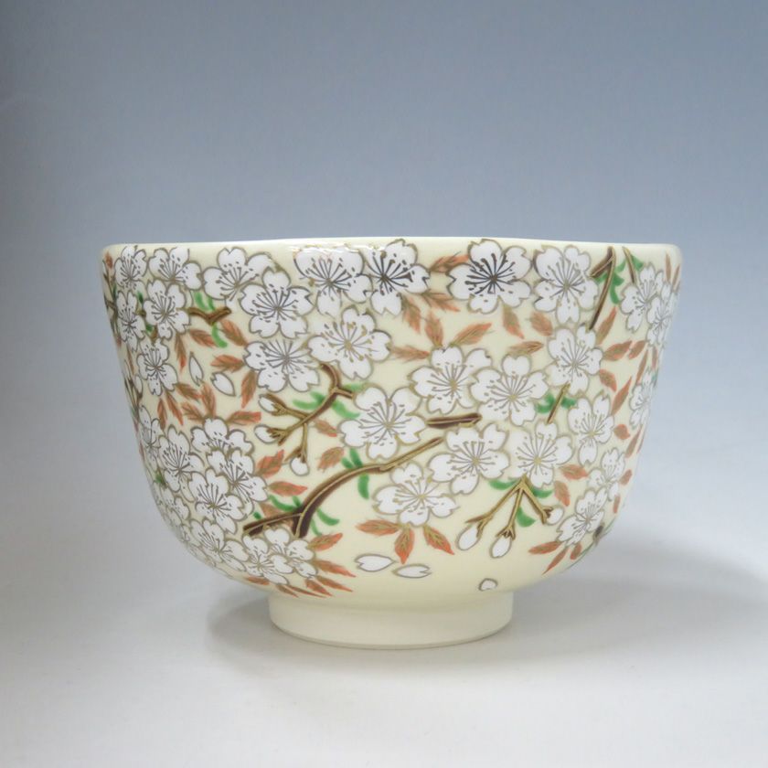 茶道具 抹茶茶碗（まっちゃちゃわん） 茶碗 仁清 桜 加藤 如水