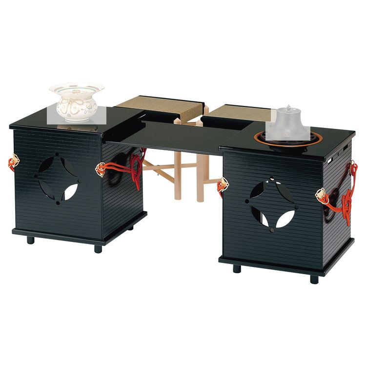 茶道具 立礼棚（りゅうれいだな） マグネット式 御園棚 淡々斎好写 椅子2