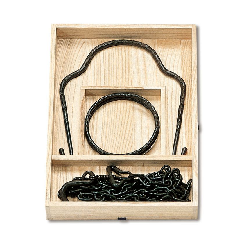 茶道具 釣釜セット 利休鎖 田中敏孝