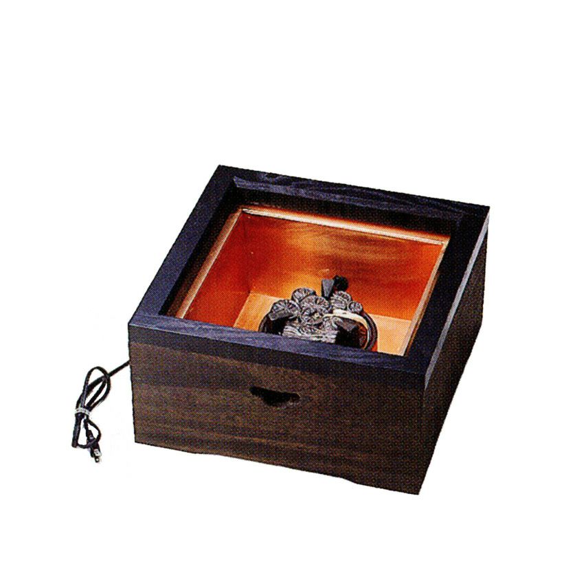 茶道具 置炉（おきろ） 置炉 本銅製(電気炭付)ヤマキ電器 （YU-701