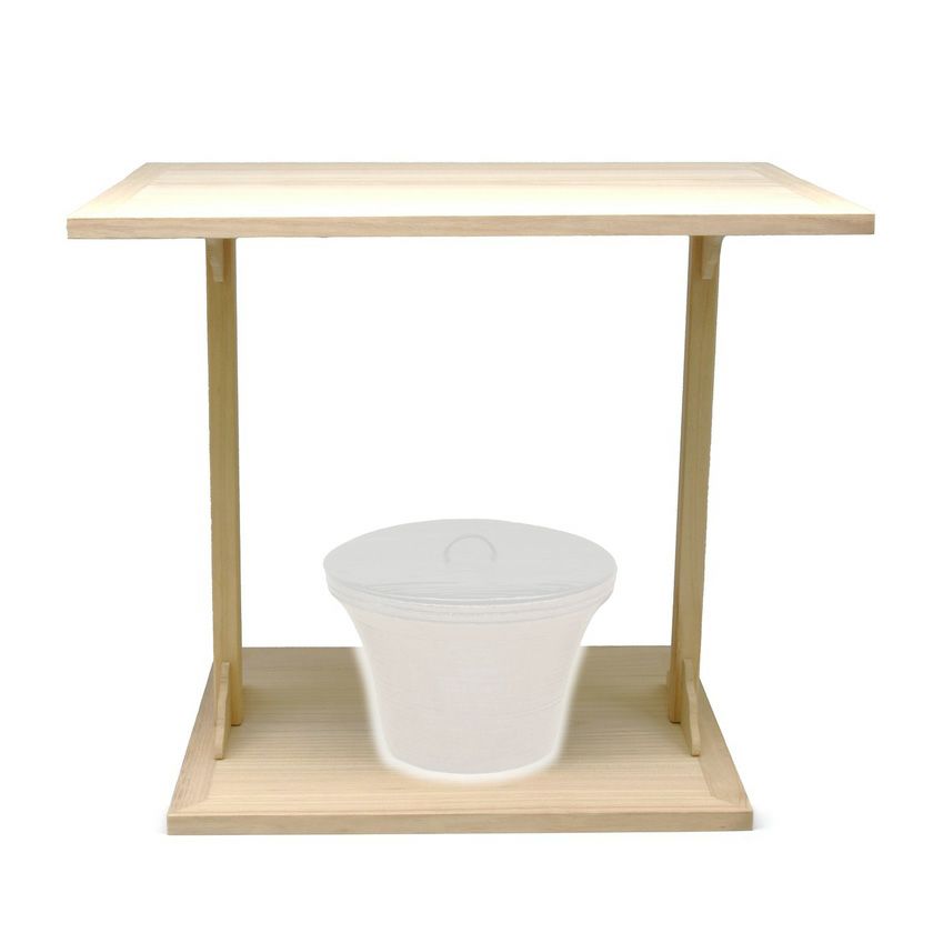 茶道具 棚（たな） 角棚 桐木地 小林 幸斎 | 千年の香り 千紀園