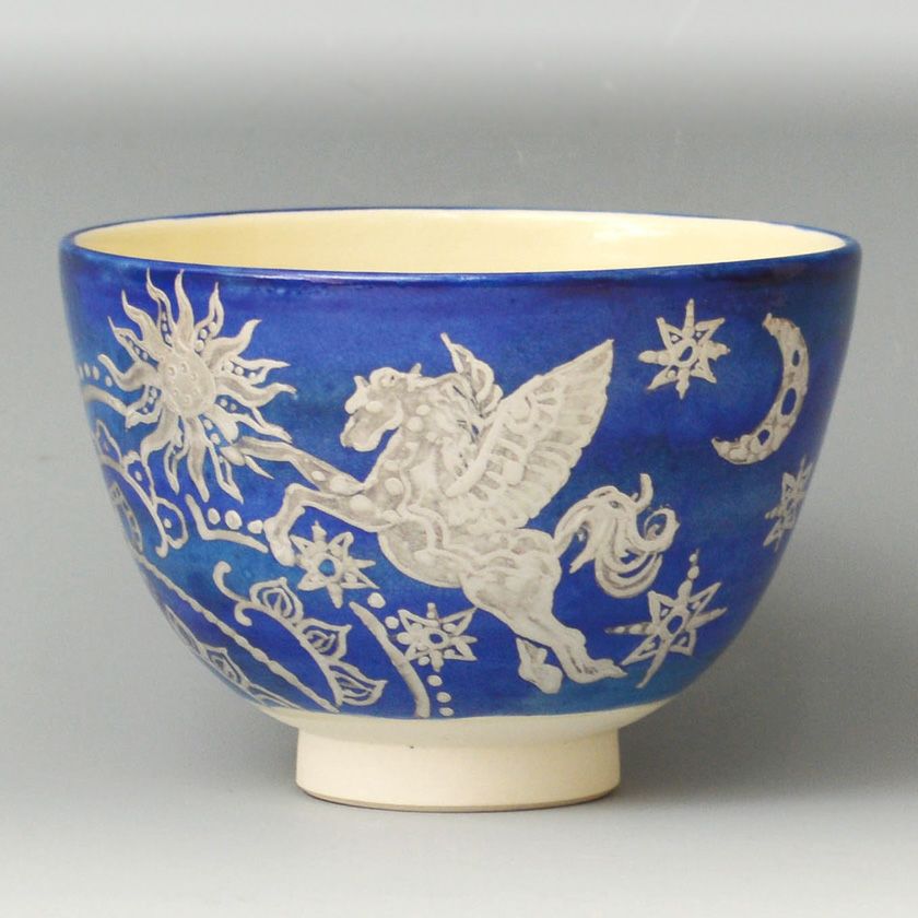 茶道具 抹茶茶碗（まっちゃちゃわん） 茶碗 天馬 清閑寺窯 干支 午
