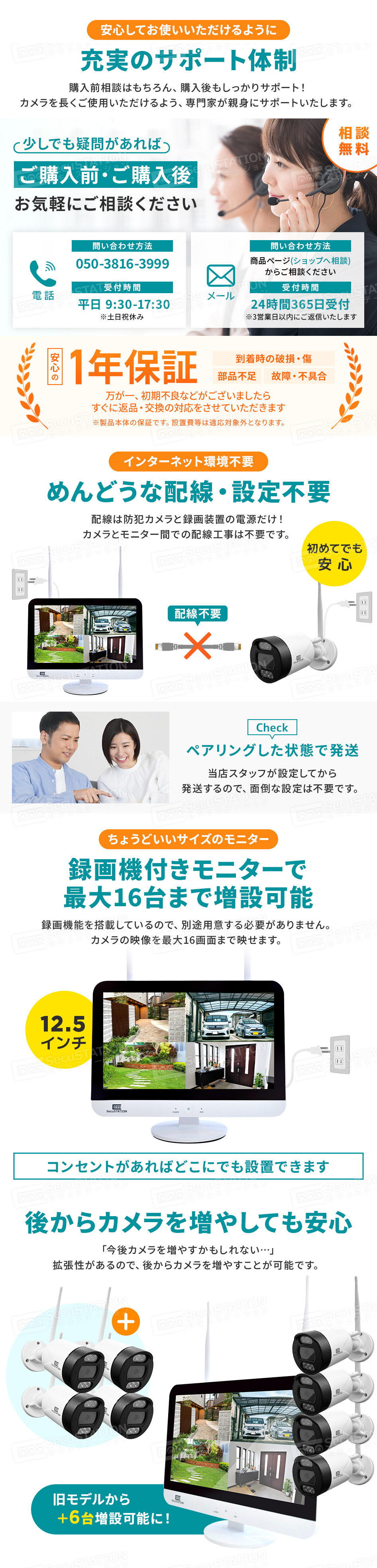 SecuSTATION 公式ストア 【一般用】 高画質スリムモニター