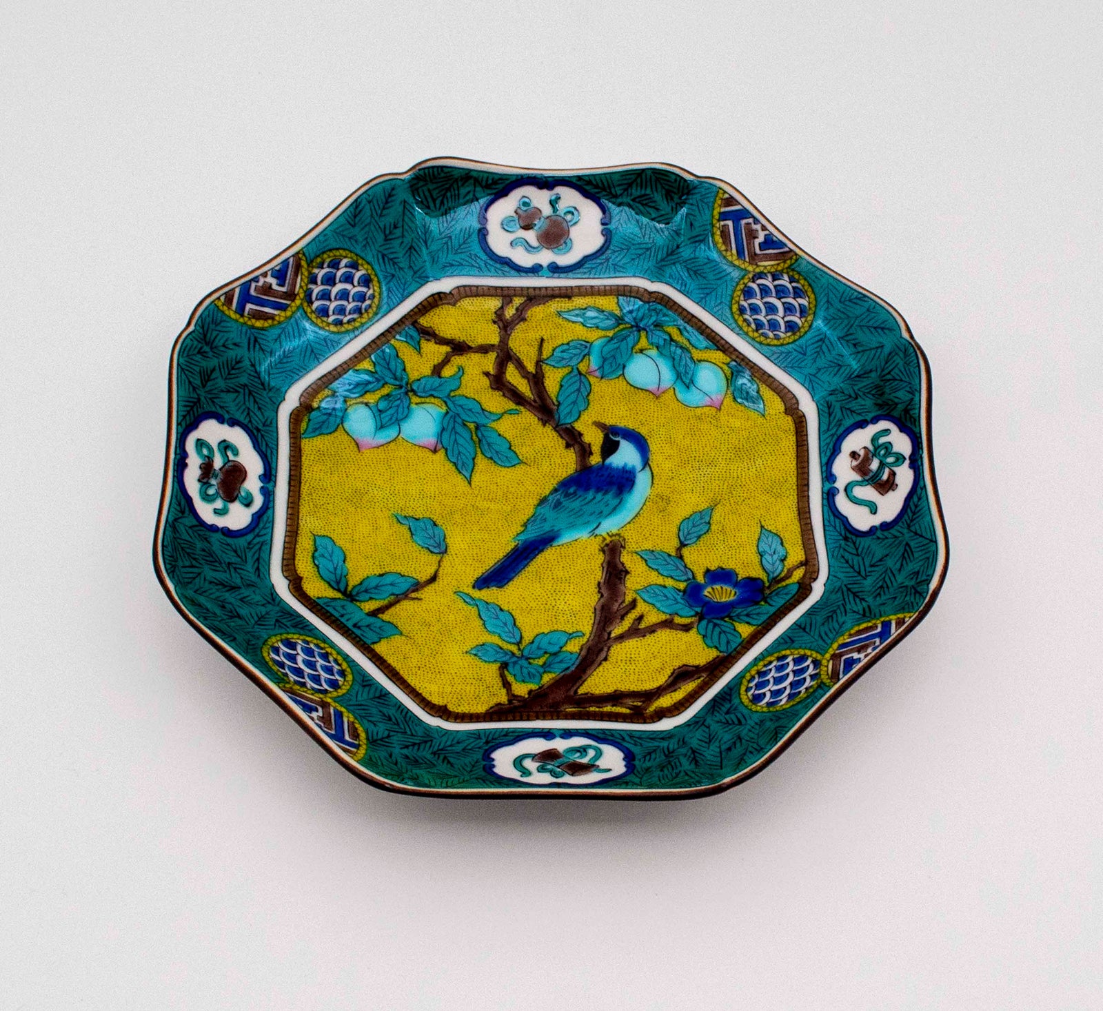 ☆古美術！ 吉田屋 花鳥紋飾大徳利 江戸時代後期 胴径 15cm 高 27cm 古