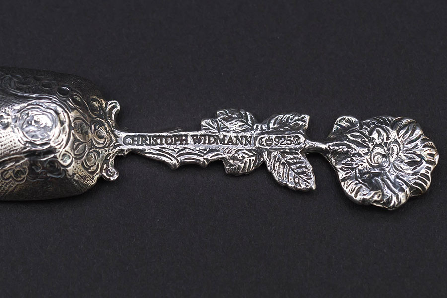 ドイツ】薔薇のシュガースプーン 5本【純銀】 ヒルデスハイムローズ