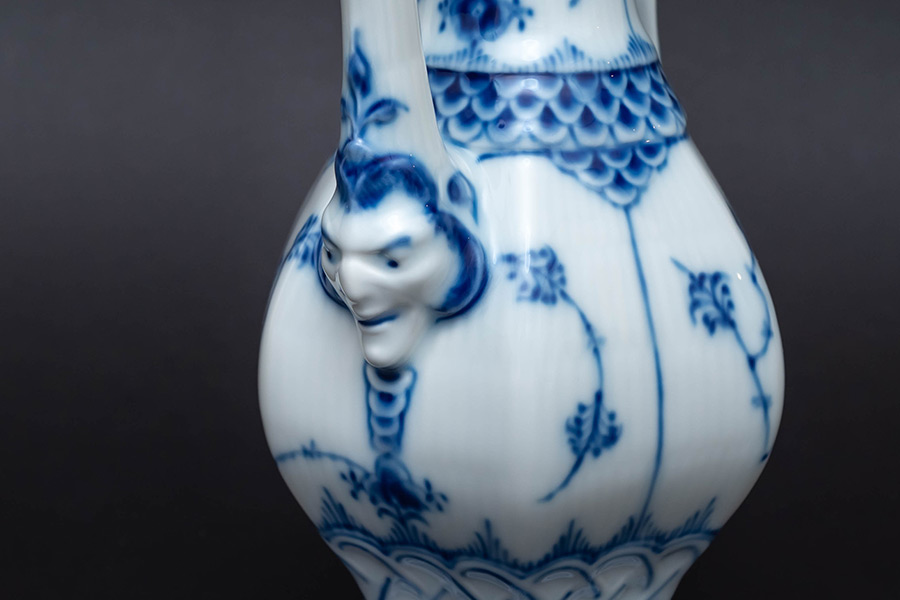 保存用ロイヤルコペンハーゲン コーヒーポット ブルーフルテッド