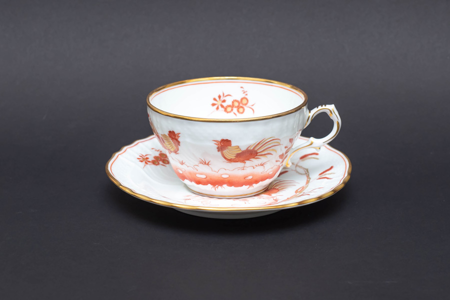 未使用近極美品 リチャードジノリ レット コック カップ&ソーサー