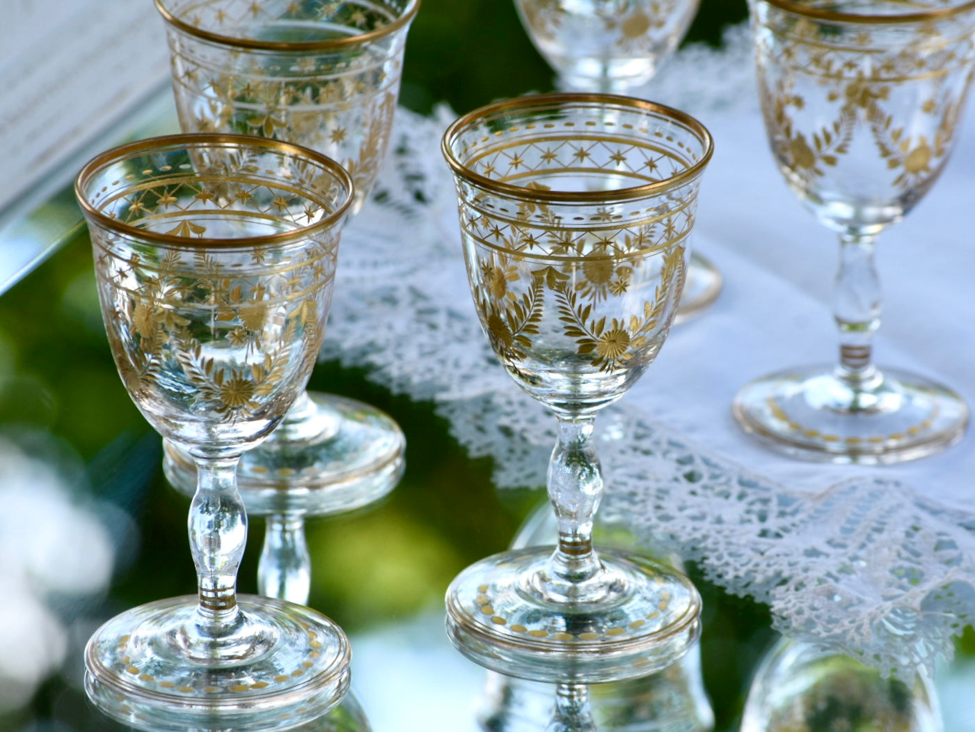 ヴィンテージ、ベネチアグラス、金彩 ヴィンテージ ベネチアングラス