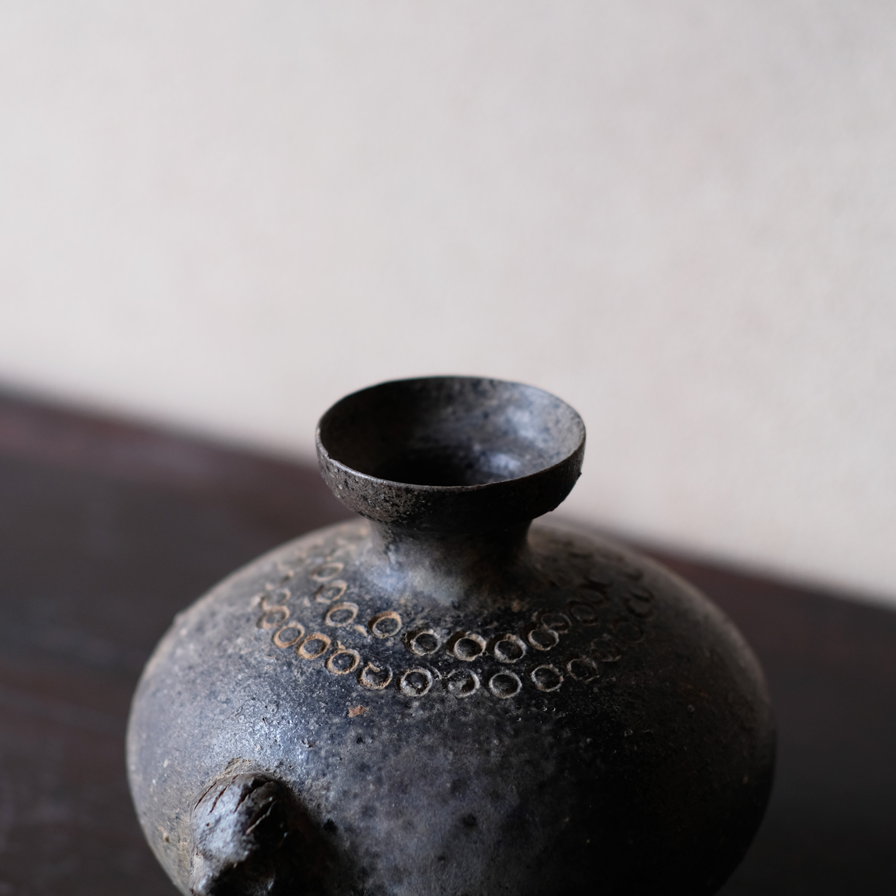 銀閣】朝鮮新羅土器須恵器箱入旧家蔵出(W665）