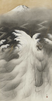 川端龍子 横山大観 川合玉堂「雪月花」額装1点シート2点 リトグラフ F