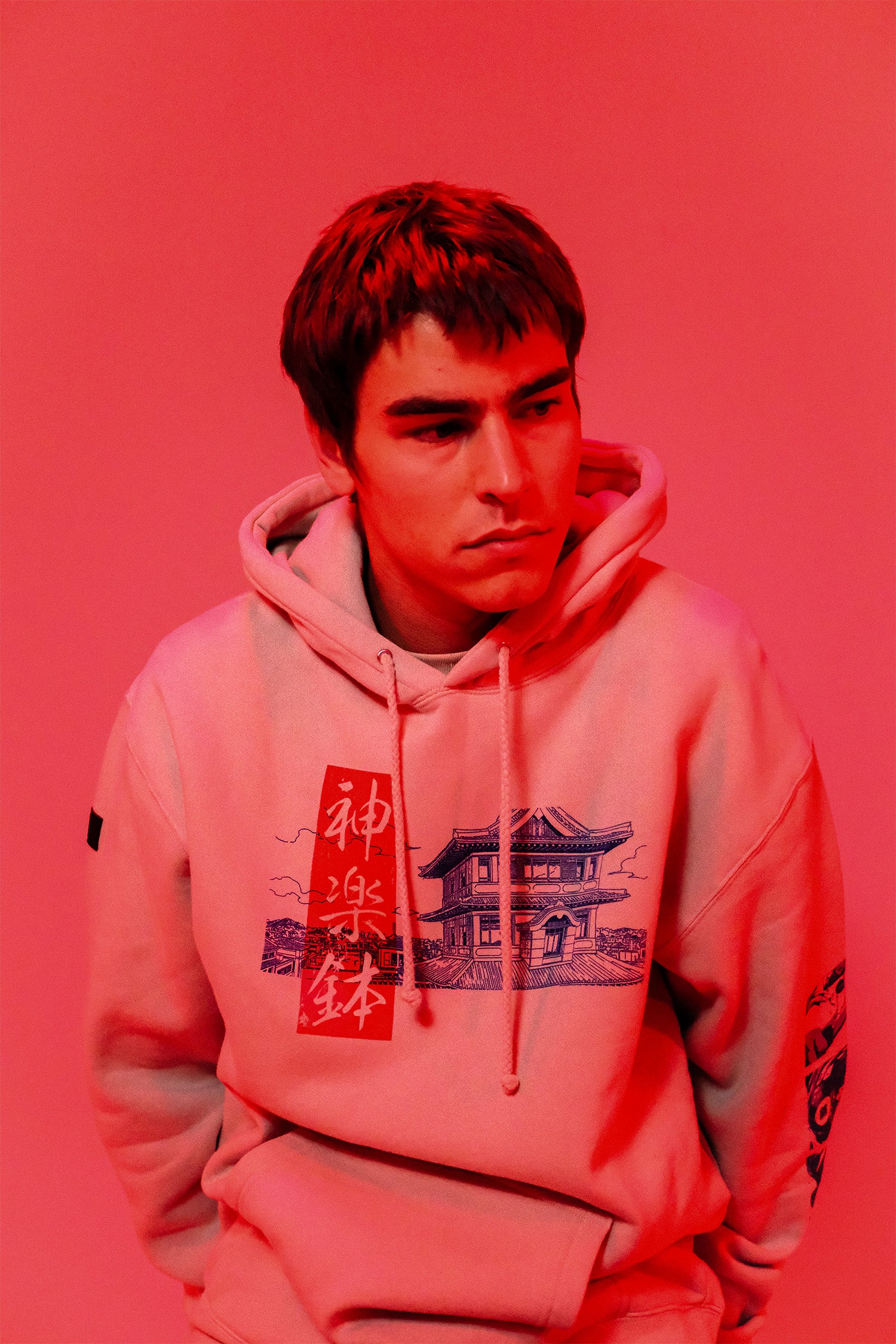 Kagurabachi Enten Nishiki Kuro Pullover Hoodie - Bone – Shonen