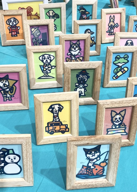 ◇新品、未使用◇ 奥居 匡さんの作品 切り絵作家 額縁付 ◇新品、未