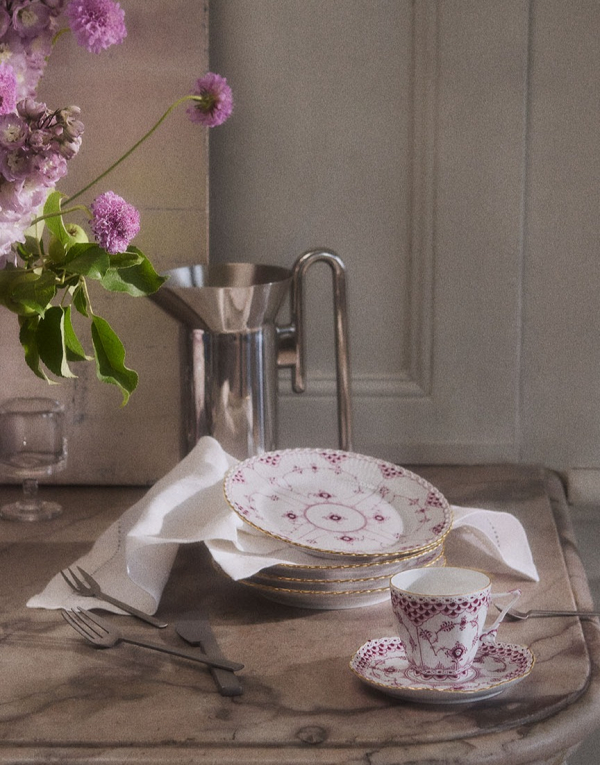 ロイヤル コペンハーゲン】新商品 パープルフルーテッド フルレース