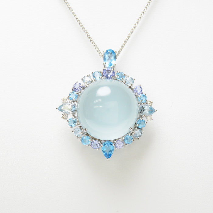 綿菓子様専用K18 アクアマリン5.53ct チャ―ム ペンダントトップ 天然