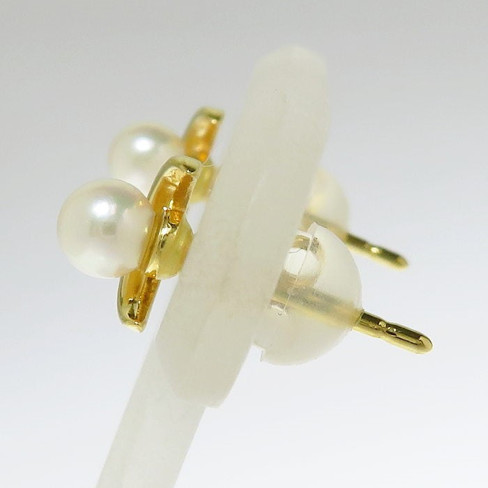 MIKIMOTO/ミキモト】 ベビーパール約3.7mm ピアス K18ゴールド 18金