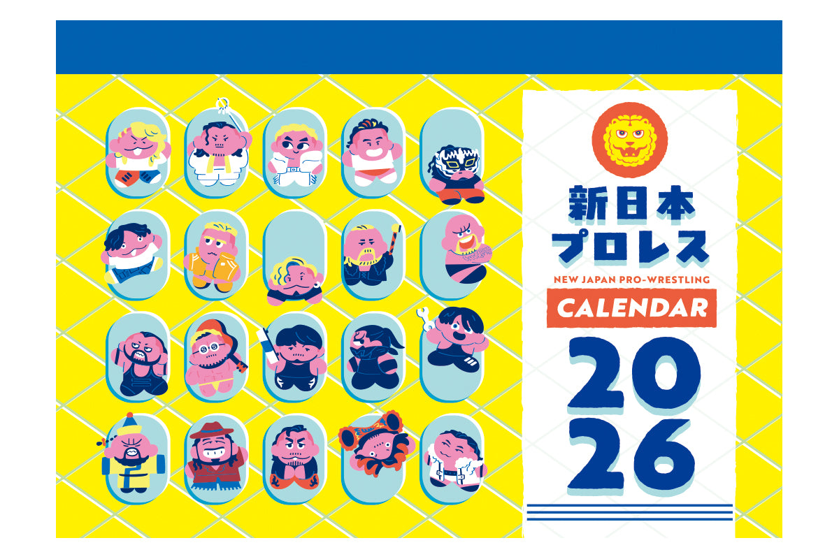 2026年 新日本プロレス カレンダー（卓上タイプ A5サイズ）