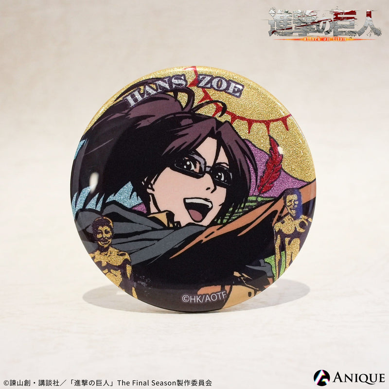 進撃の巨人 WIT STUDIO IGストア 線画 缶バッジ リヴァイ ハンジ WIT