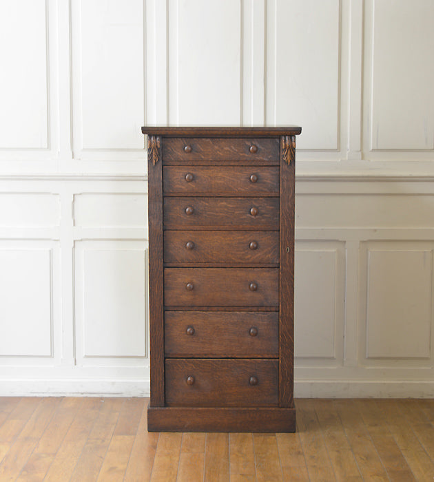 楽天市場】3段チェスト 引き出し8杯 102.5cm幅 ダークブラウン 収納