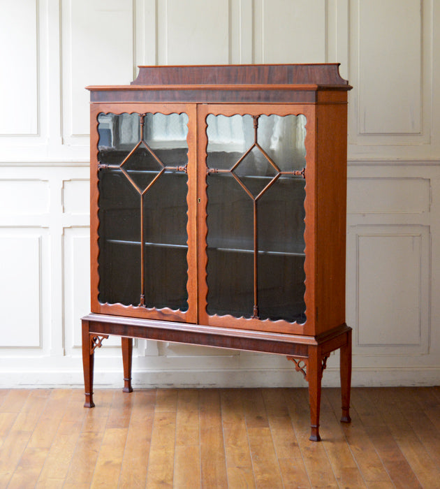 フランスアンティークルイ13世様式キッチンキャビネット/木製食器棚90