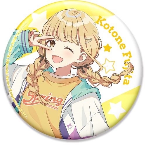 学園アイドルマスター 学マス 藤田ことね ハート缶バッジ 学園アイドル