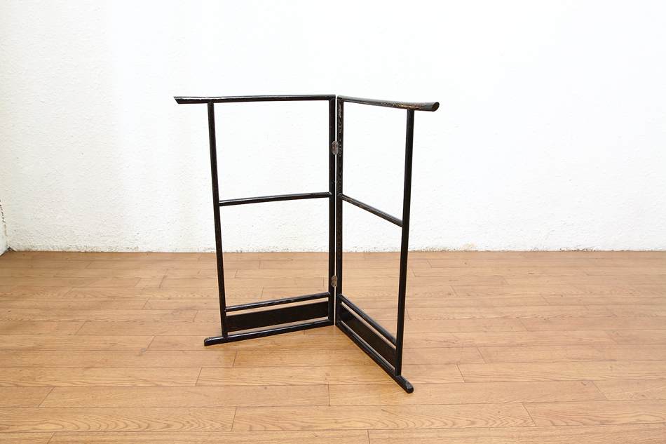 昭和レトロ 折りたたみ衣桁 古民具 欅 衣紋掛け 古道具 ハンガーラック