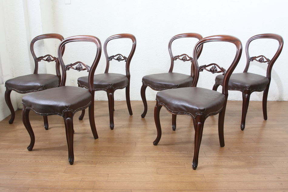 ヴィクトリアン バルーンバックチェア｜アンティーク家具・照明の専門