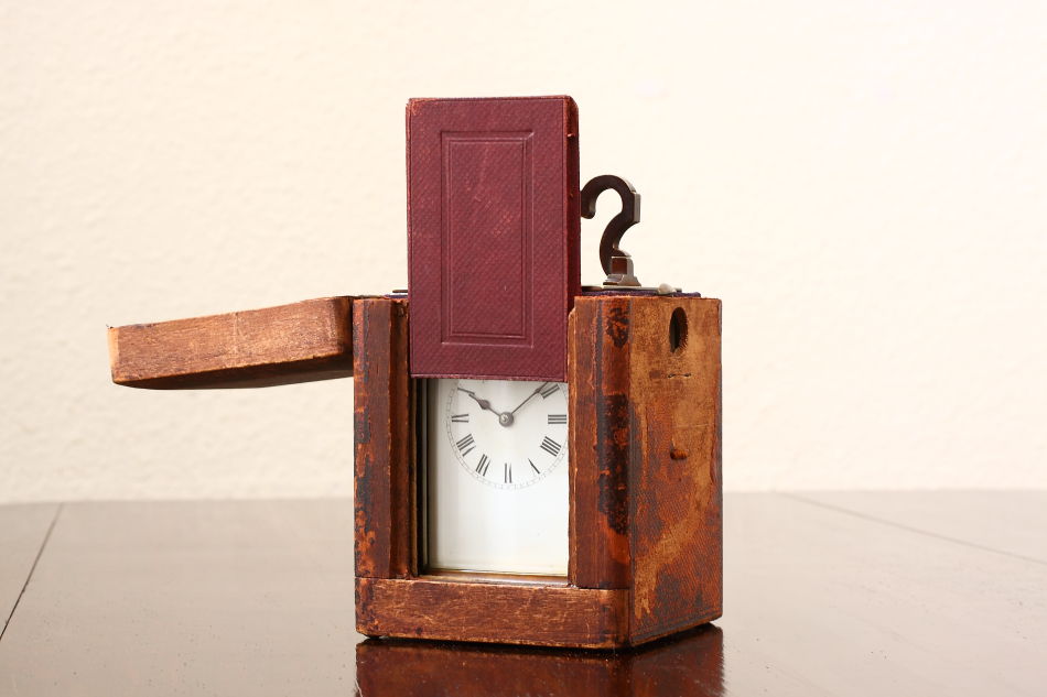 G1791 アンティーク キャリッジクロック 置時計 真鍮製 レトロ